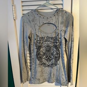 Affliction Cut Out Long Sleeve